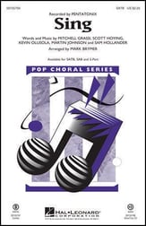 Sing SATB choral sheet music cover